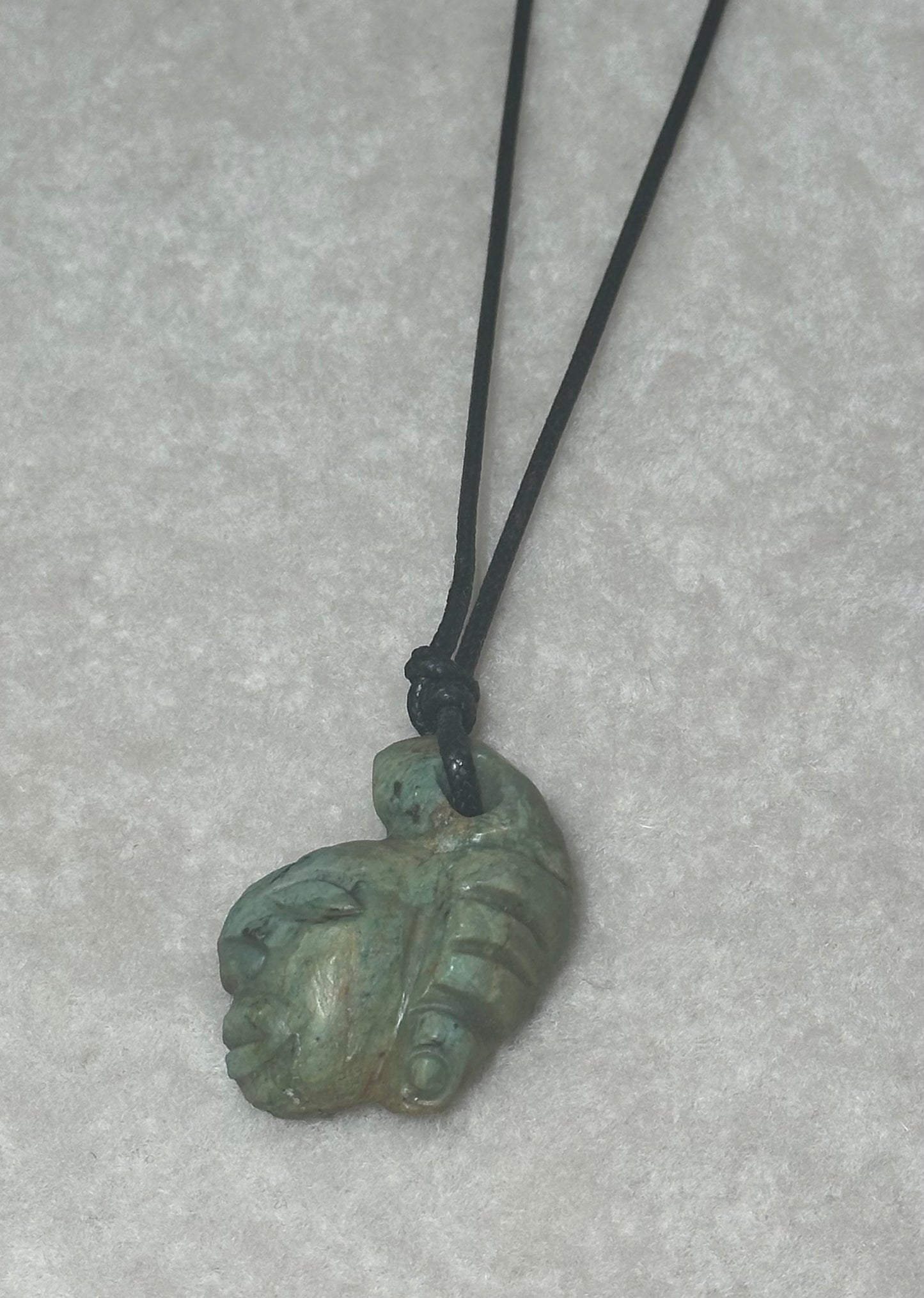 Blue Jade Mayan Deity